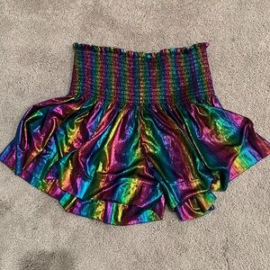 NWOT queen of sparkles flowy shorts